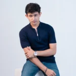 OLD MONEY Knitted Polo (Royel Blue) - Slim Fit - Image 2