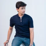 OLD MONEY Knitted Polo (Royel Blue) - Slim Fit - Image 3