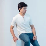 OLD MONEY Knitted Polo (Off-white) - Slim Fit - Image 3