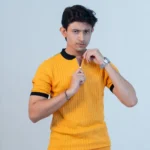 OLD MONEY Knitted Polo (Yellow) -Slim Fit - Image 2