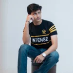 Ham&Zar "INTENSE" Premium Cotton T-Shirt – Black - Image 4