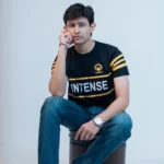 Ham&Zar "INTENSE" Premium Cotton T-Shirt – Black - Image 3