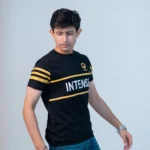 Ham&Zar "INTENSE" Premium Cotton T-Shirt – Black - Image 2