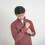 Old money knit cable sweater with zipper (Burgundy) - Image 3