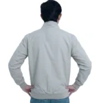 Mens premium 100% nylon bomber jacket with full zipper (ASH) - Image 2