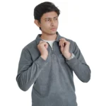 Premium original China Belbet fabric swift shirt with ziper - Image 3