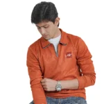 Premium original China Belbet fabric swift shirt with ziper - Image 4