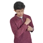 Premium original China Belbet fabric swift shirt with ziper - Image 4