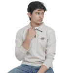 Premium original China Belbet fabric swift shirt with ziper - Image 4