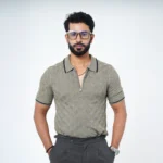 Stone Olive Old Money Knit Polo - Image 4