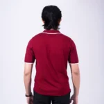 Premium Viscose Blend Zipper & collar Polo Shirt – Soft (Maroon), Breathable & All-Season Comfort - Image 2