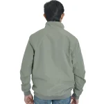 Mens premium 100% nylon bomber jacket with full zipper (Olive Green) - Image 2