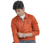 Premium original China Belbet fabric swift shirt with ziper - Image 4