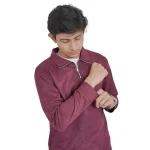 Premium original China Belbet fabric swift shirt with ziper - Image 4