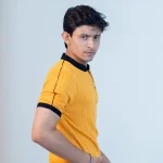 OLD MONEY Knitted Polo (Yellow) -Slim Fit - Image 3