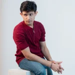 OLD MONEY Knitted Polo (Merun) -Slim Fit - Image 4